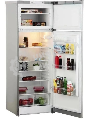 Холодильник Indesit TIA 16 G серебристый двухкамерный 245/51л морозилка сверху, ручная разморозка