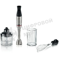 Блендер погружной Bosch MSM6M821 1200 Вт, нержавеющая сталь/черный