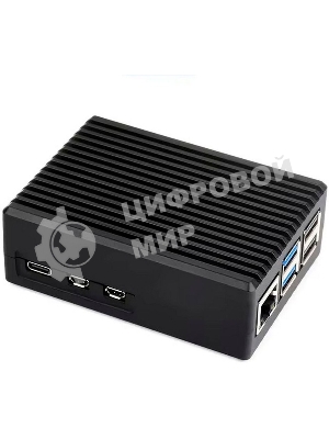 Металлический корпус RA794 для Raspberry Pi 5 c охлаждающим вентилятором