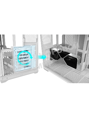 Корпус без блока питания Raijintek ATREUS BT4, Midi-Tower, TG, 4x120мм ARGB, 2xUSB-A 3.0 + 1xUSB Type-C , E-ATX, ATX, mATX, mITX White