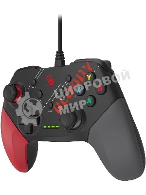 Геймпад A4Tech Bloody GP30 Sports черный/красный USB виброотдача обратная связь