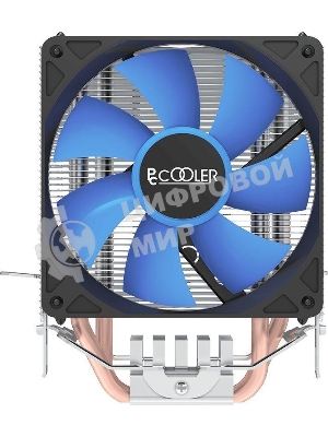 Кулер для процессора PcCooler S93 V2 Soc-AM5/AM4/1200/1700/1851 черный 3-pin 26.4dB Al+Cu 100W Ret (R3-I210WBKNXX-GL)