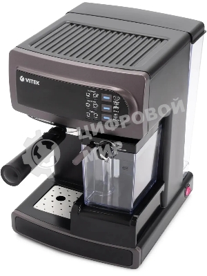 Кофеварка рожковая Vitek VT-1517 VT фиолетовый, исп. кофе - молотый, 1.65 л, 1238 Вт, 15 бар