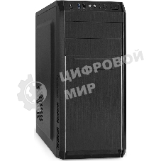 Компьютерный корпус Miditower ExeGate XP-334UC-UNS350 (ATX, БП UNS350 с вент. 12см, 1хUSB/1хUSB 3.0/1хTypeC, аудио, черный)