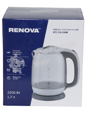 Чайник электрический Renova KT17G-09W