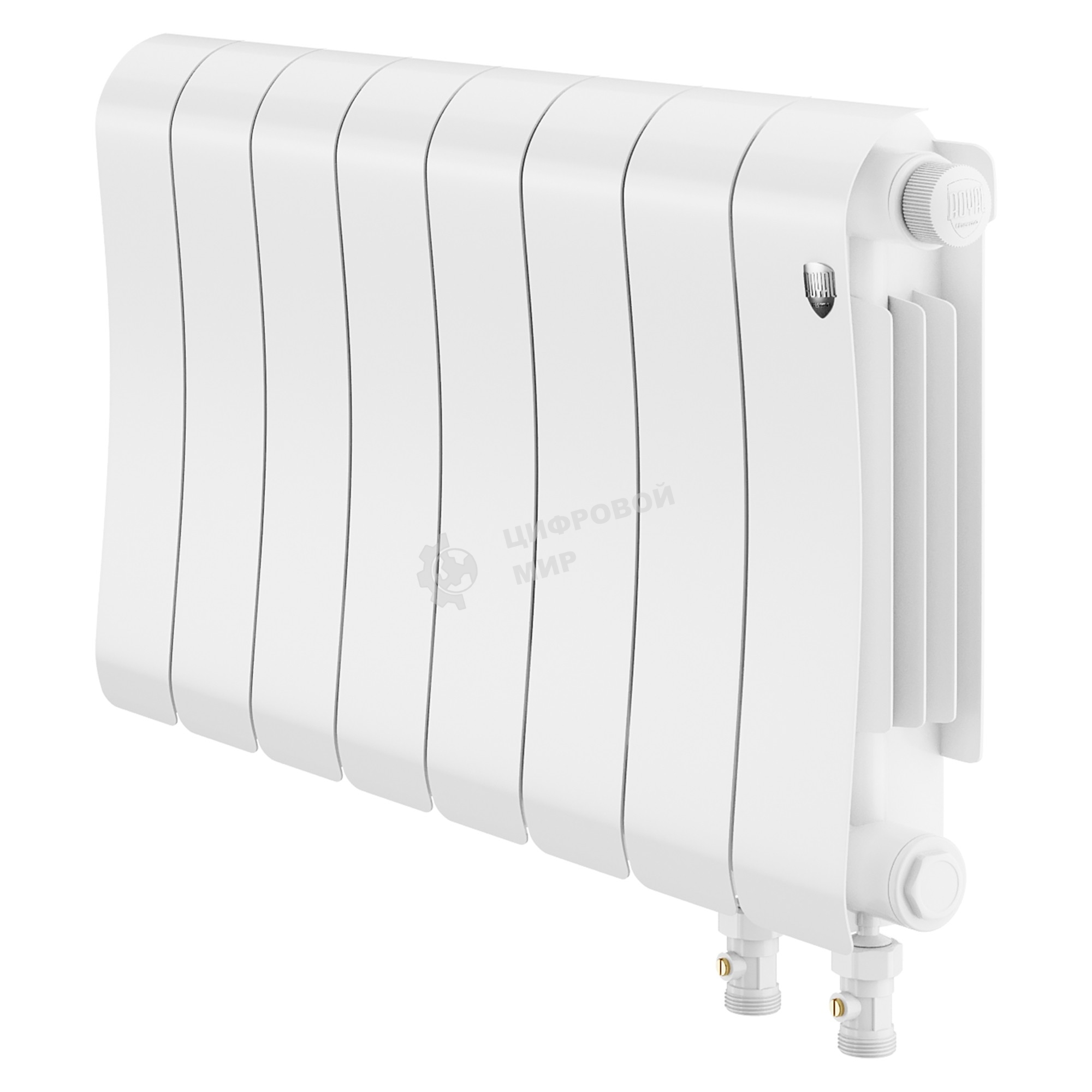 Радиатор биметаллический Royal Thermo Infinity 300 Bianco Traffico VR80 - 8 секц.