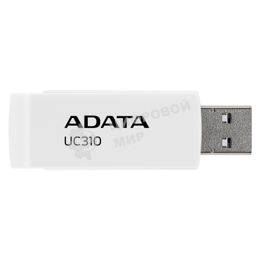 Флешка USB ADATA UC310 (UC310-128G-RWH), 128Gb, USB 3.2 Gen1, R/W 100/30, белый