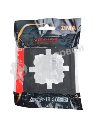 Рамка 1-мест. горизонт. ZIMA черный бархат LEZARD 704-4200-146