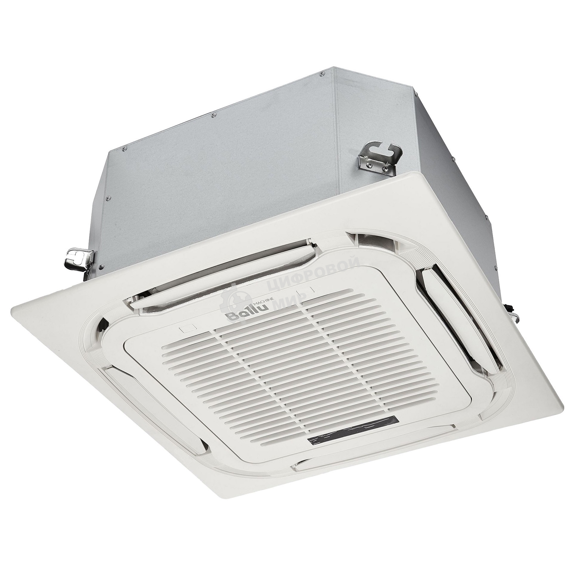 Внутренний блок сплит-системы кассетного типа Ballu Machine BLC_C/in-12HN1_21Y (compact) 12000 BTU, 35 м², 46 дБ, охлаждение, обогрев, осушение, белый