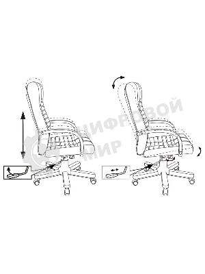 Кресло Бюрократ KB-10/WALNUT черный, экокожа