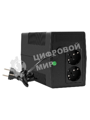 Источник бесперебойного питания ExeGate Smart LB-850.LCD.AVR.2SH (850VA/510W, LCD, AVR, 2*Schuko, батарея 12V 9Ah, черный)