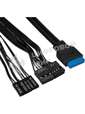 Компьютерный корпус Miditower ExeGate XP-333U-UNS500 (ATX, БП UNS500 с вент. 12см, 1хUSB/2хUSB 3.0, аудио, черный)