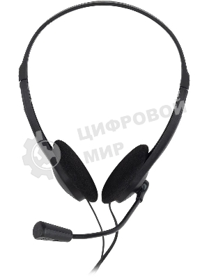 Гарнитура Oklick HS-M143VB чёрный, проводная, 3.5 мм