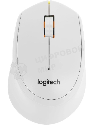 Мышь беспроводная Logitech M330 SILENT PLUS белый, 1000 dpi, радиоканал, USB, кнопки - 3