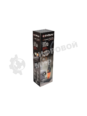 Пылесос вертикальный Endever SkyClean VC-277 темно-серый/оранжевый, питание от сети, 130 Вт, уборка сухая, пылесборник 1.2 л