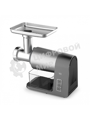 Мясорубка электрическая BQ MG1010 серый, 2200 Вт, 1.8 кг/мин, реверс, защита от перегрузки, насадки - 7