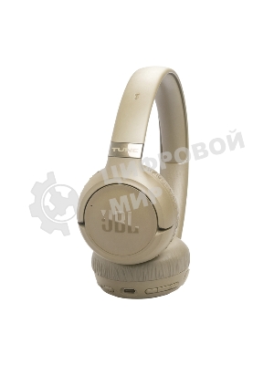 Беспроводные/проводные наушники JBL Tune 680NC бежевый, накладные, Bluetooth + проводной, адаптивное шумоподавление