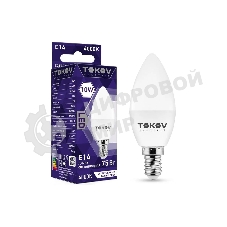 Лампа светодиодная TOKOV ELECTRIC 10Вт С37 4000К Е14 176-264В