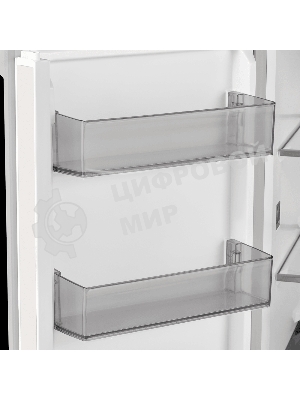 Холодильник Maunfeld MFF192NFPW01 Inverter белый трехкамерный 334/184л морозилка снизу, No Frost, Side by Side