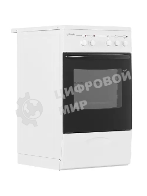 Плита электрическая Лысьва EF3001MK00 белый, конфорок 3 шт, духовка 57 л, 50 см x 84 см x 60 см (без крышки)