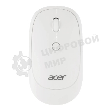 Мышь беспроводная Acer OMR138 белый, 1600 dpi, радиоканал, USB, кнопки - 4