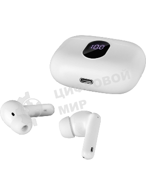 Наушники TWS SVEN E-310B белый, внутриканальные, Bluetooth, сенсорное управление, до 4 ч