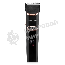 Машинка для стрижки BRAYER BR3401, LED-дисплей, 4 насад, турбо, титан. покр, регу. высоты лезвий