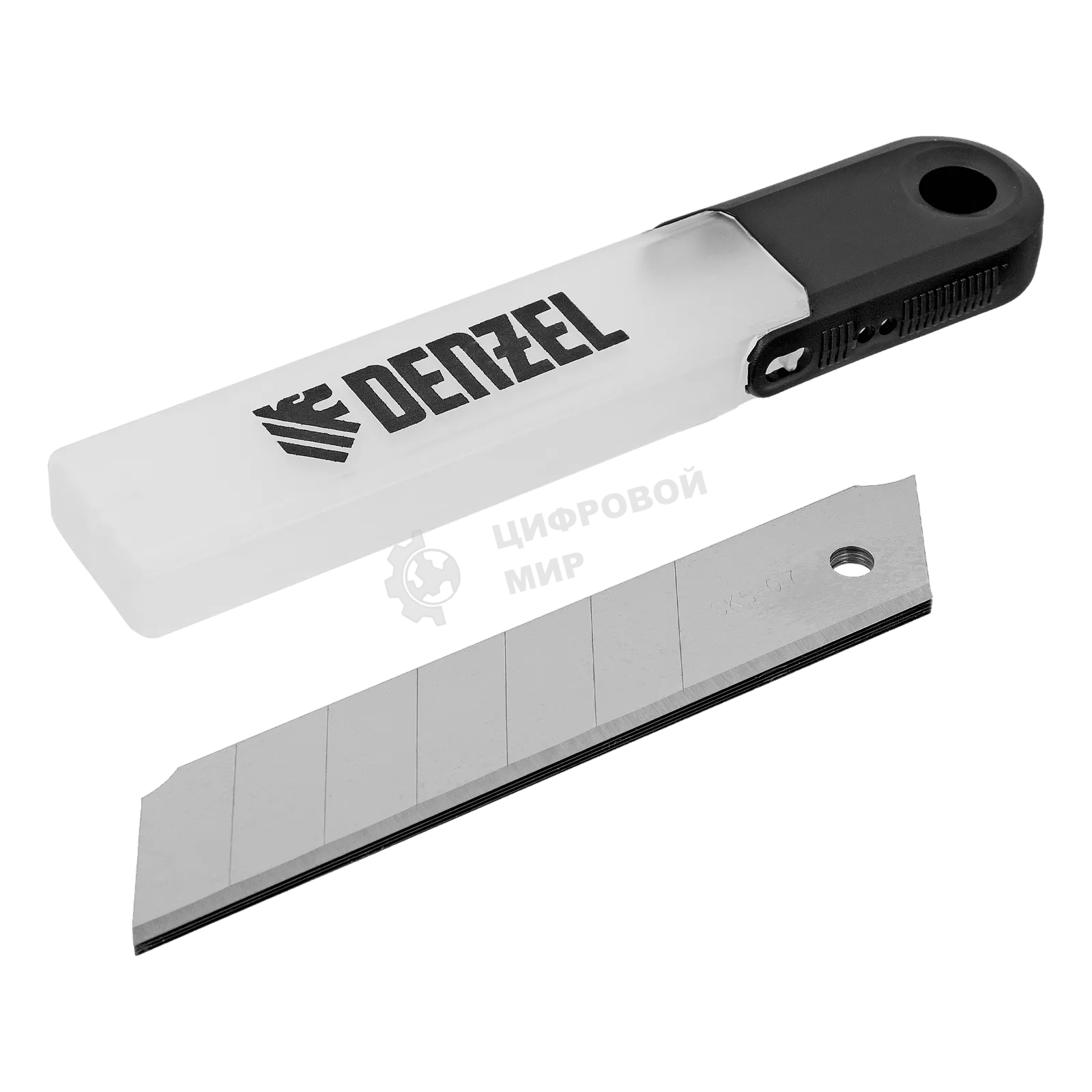 Лезвия Denzel 25 мм, сталь SK5 - 0,7 мм, 5 шт.