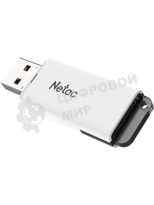 Флешка USB Netac U185 белый USB 3.0 Flash 32Gb, NT03U185N-032G-32WH, LED индикатор