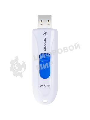 Флешка USB Transcend JetFlash 790W (TS256GJF790W), 256GB, USB 3.1 Gen, R/W 90/40, белый