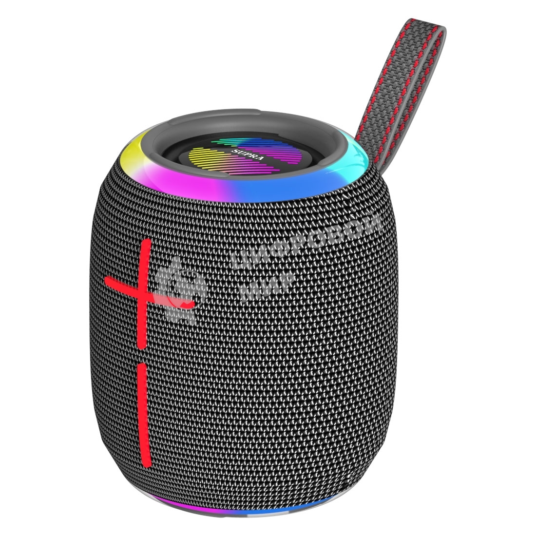 Колонка портативная Supra BTS-515 черный 20W 1.0 BT/3.5Jack/USB 10м 2400mAh