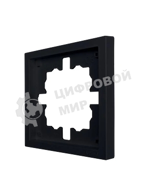 Рамка 1-мест. горизонт. ZIMA черный бархат LEZARD 704-4200-146