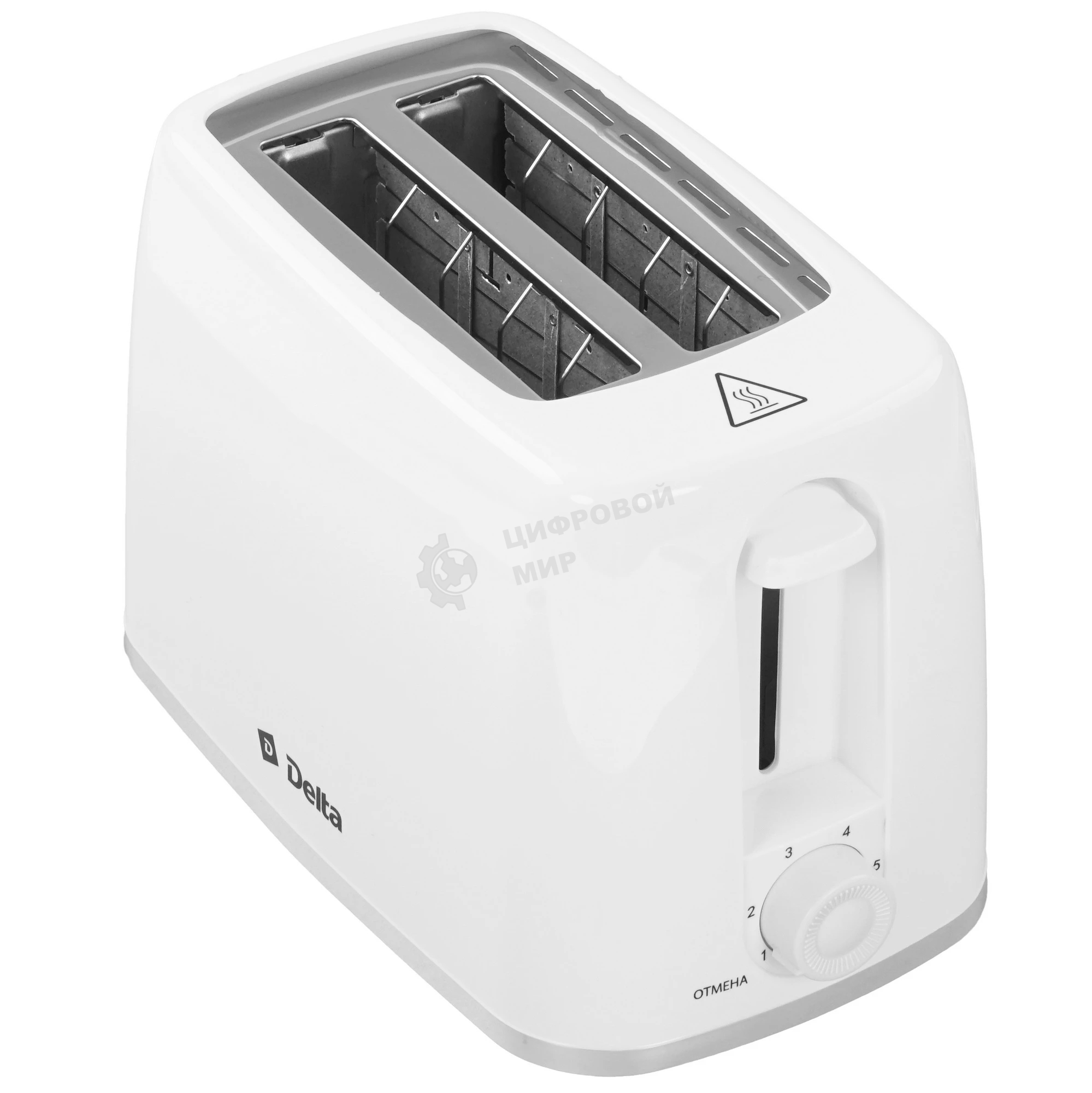 Тостер DELTA DL-6901 белый, 650 Вт