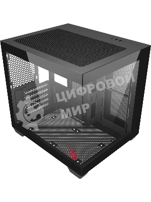 Компьютерный корпус Bloody CC-121 черный без БП mATX 7x120мм 1xUSB 2.0 1xUSB 3.0 audio