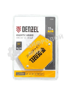 Фиксатор магнитный Denzel для сварочных работ усилие 25 LB, 30х45х60х75х90х135 град.