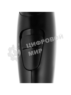Фен GA.MA GH0201 EOLIC MINI CX черный, 1600 Вт, компактный, ионизация