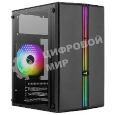 Компьютерный корпус MiniTower Aerocool/Formula EVO Mini-G-BK-v1 (mATX, USB3x1, USB2x2, 120мм RGb fan, без БП) (4711099472352)