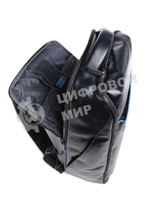 Рюкзак мужской Piquadro Blue Square CA6593B2/BLU2, кожа, темно-синий