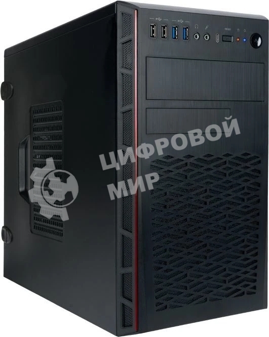 Корпус mATX InWin EMR065BL 6193033 черный, без БП, 2xUSB2.0, 2xUSB3.0, audio