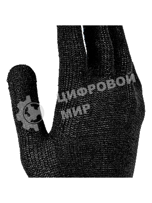 Перчатки трикотажные Сибртех х/б, 200 пар, ПВХ точка, 4 нити, 10 класс