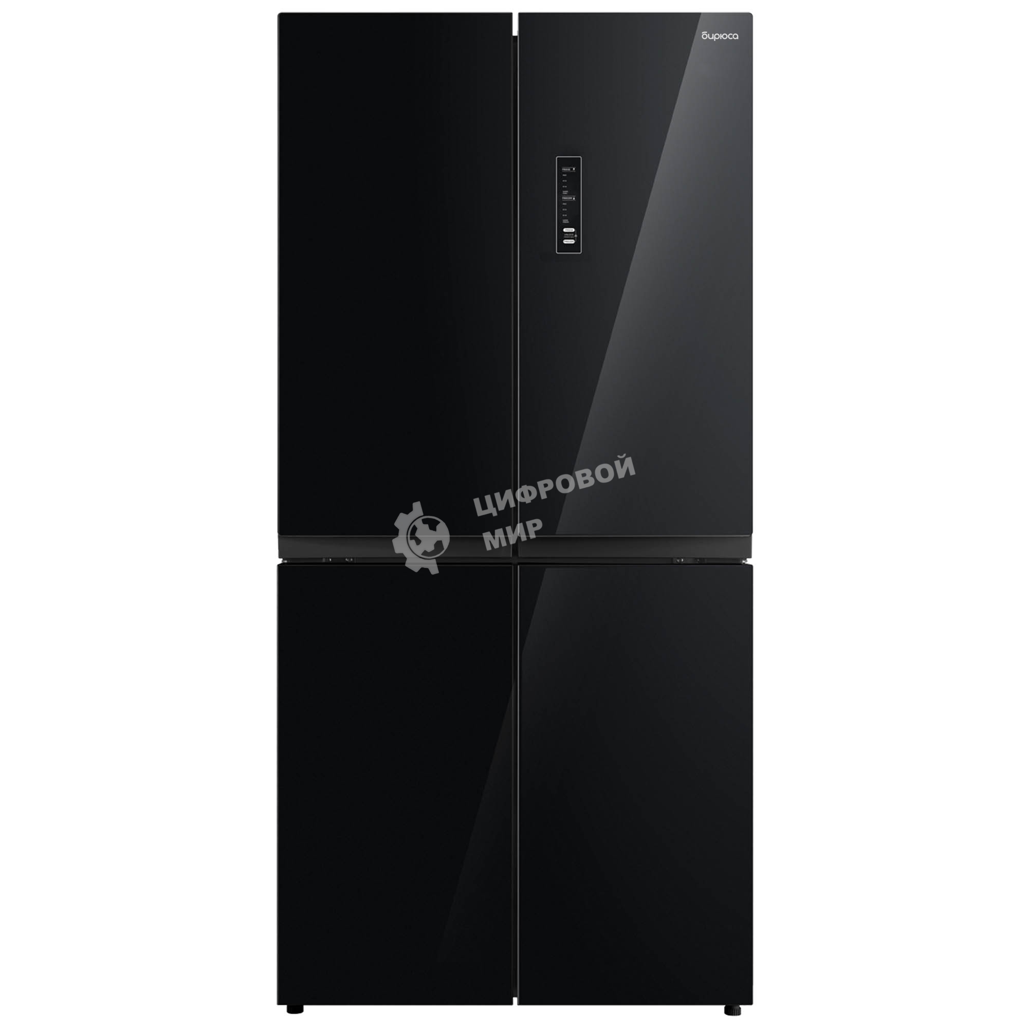 Холодильник Бирюса CD 466 BG черный трехкамерный Side by Side 303/153л морозилка снизу