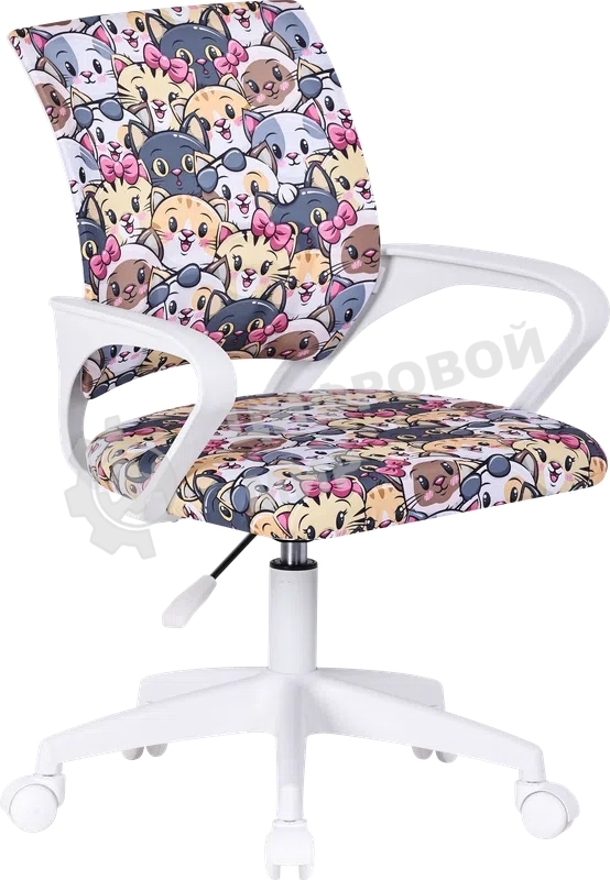 Кресло детское Defender Fiesta принт Коты, ткань, класс1