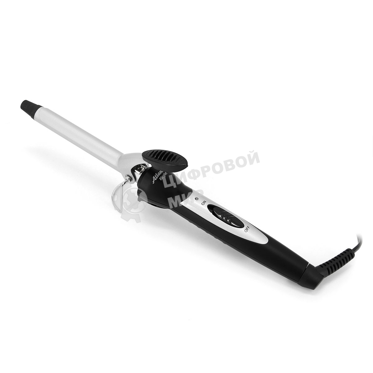 Щипцы для завивки волос Atlanta ATH-6689 черный, 16 мм, 180 °C, 1 режим