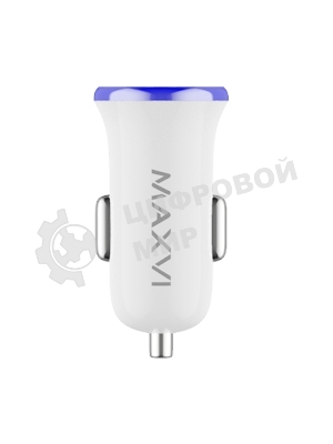 Автомобильное зарядное устройство Maxvi CCM-101WB USB 1А бело-синий