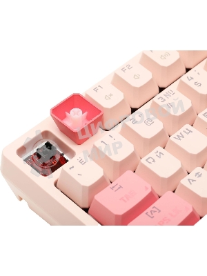 Клавиатура проводная A4Tech Bloody S87 Energy (S87 USB ENERGY PINK) USB розовый