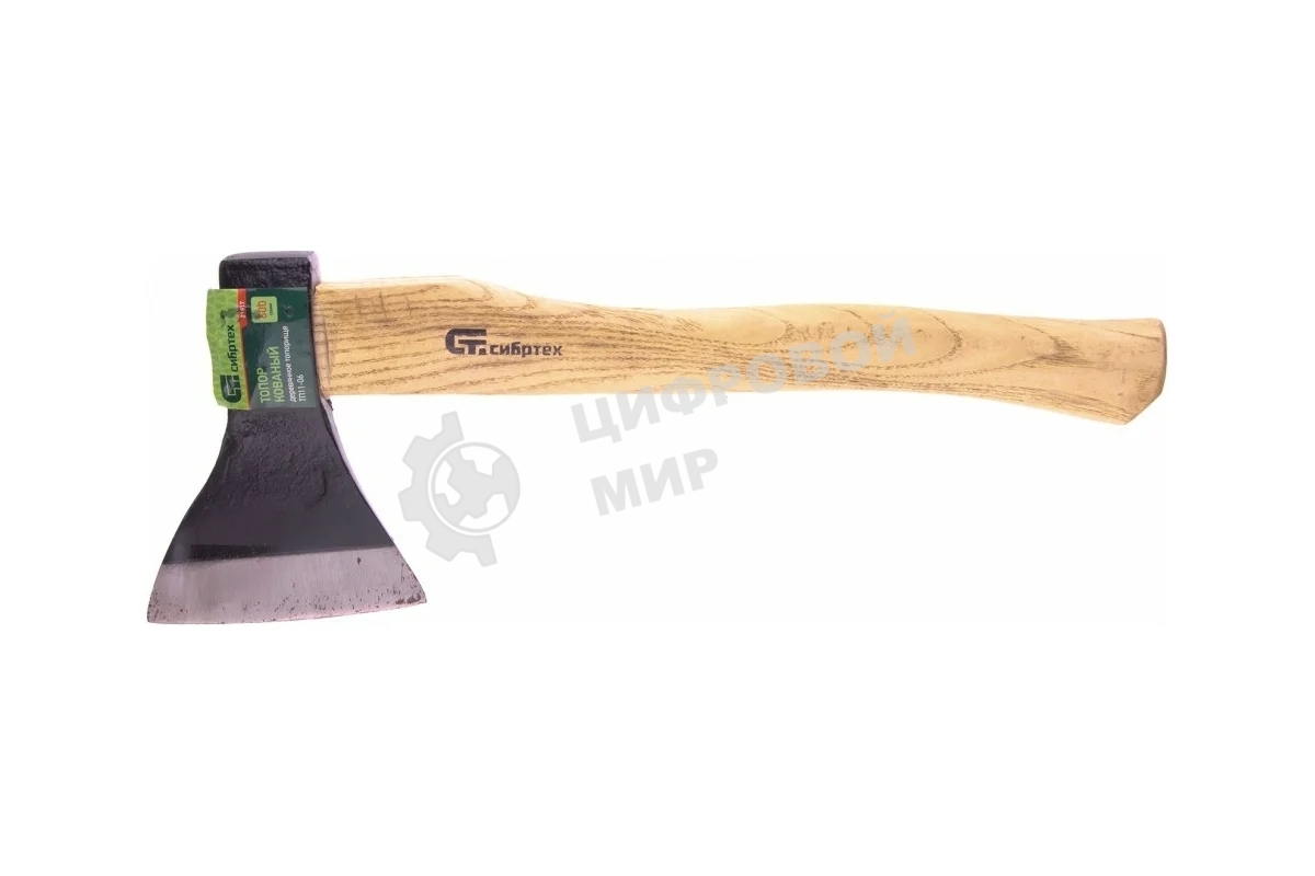 Топор Сибртех ТП11-06, 600 г, в сборе, кованый, деревянное топорище