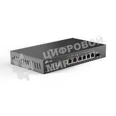 Маршрутизатор VPN TP-Link ER707-M2 Omada с мультигигабитными портами,1 x RJ45 WAN 2,5 Гбит/с, 1 x RJ45 WAN/LAN 2,5 Гбит/с, 1 x SFP WAN/LAN, 4 гиг. порта RJ45 WAN/LAN, 1 порт USB 2.0