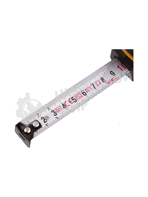 Рулетка Denzel 5м х 19мм, двухкомп. корпус, кнопка-пауза