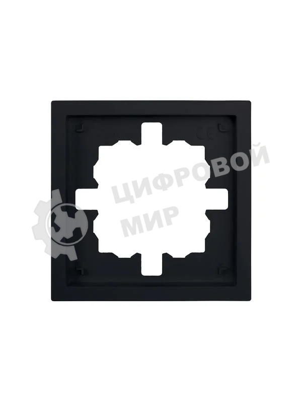 Рамка 1-мест. горизонт. ZIMA черный бархат LEZARD 704-4200-146