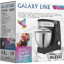 Миксер Galaxy Line GL 2231, черный, планетарный, 700 Вт, 12 скоростей